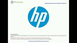 [Aug, 2023] Itpassleader HPE0-V27 PDF Dumps and HPE0-V27 Exam Questions (Q20-Q35)