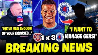 URGENT! GERS STUN HEARTS!💥BOYD SLAMS CLEMENT LIVE, IGAMANE’S  BOMBSHELL, MANAGER CANDIDATE! RANGERS