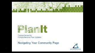 PlanIt: Navigating Your Community Page Tutorial