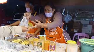 ร้านเฟรนฟรายไก่ป๊อบที่ตลาดนัดคลองถมอำเภอเปือยน้อยจังหวัดขอนแก่นปีพ.ศ 2566