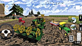 Indian Combine harvester game - indianfarming simulator indian tractor simulat...