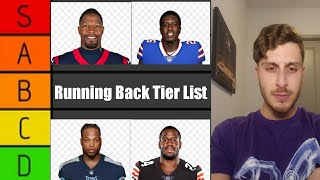 NFL Running Back Tier List