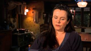 The Book Thief: Emily Watson "Rosa" On Set Movie Interview | ScreenSlam