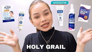 VLOG🎄• Effective Products for Acne \u0026 Scars | nasa WATSONS lang! 😍