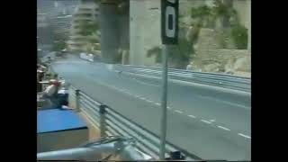 1999 F1 Monaco GP-Qualifying - Marc Gené loose rear wing \u0026 crash