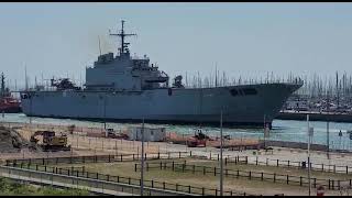 L'arrivo di nave San Marco nel porto di Ravenna