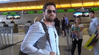 Gerard Butler Hops On A Plane To London After Skipping The Oscars