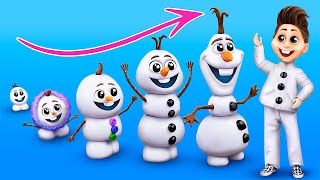 Olaf Growing Up / 11 Frozen Hacks and Crafts