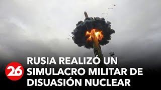 Rusia realizó un simulacro militar de disuasión nuclear ante posible ataque atómico