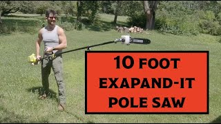 RYOBI POLE SAW ATTACHMENT UNBOXING & INITIAL TEST