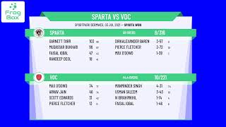🔴LIVE: Sparta vs VOC | KNCB Topklasse Round 12 | Royal Dutch Cricket | 03-07-2021