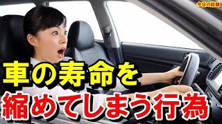 【衝撃】意外と知らない!?車の寿命を縮めてしまう行為5選！無意識にやっているクルマを傷める行動はこちら！知ってよかった雑学【驚愕】【今日の話題】