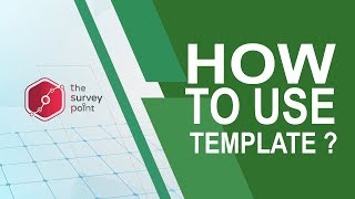 How to use templates to create survey?