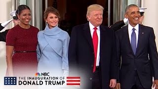 The Obamas Welcome The Trumps At The White House | NBC News