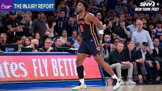 Injury bug hits Knicks' OG Anunoby, Jalen Brunson | The Injury Report