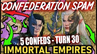 Sisters of Twilight PERFECT 20 Turns (Legendary) Immortal Empires - Confederation Rampage