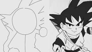 How to draw GOKU MINI From DRAGON BALL DAIMA || Easy Step by Step