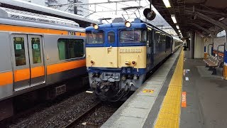 EF64形電気機関車1032号機「E257系 長モトM-112編成／NN出場兼OM入場配給列車(配9432)」高尾駅通過 '19.03.07