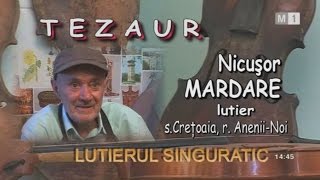 Lutierul  Nicușor Mardare cu discipolul său Victor Botnaru în  emisiunea TezAur, TV Moldova 1