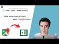 How to scrape phones from Google Maps