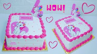 تورته مقاس ٢٠🎂 عملتها من صاج ٣٠ ف ٤٠😱 مفيش اسهل من كده 🍭🥰