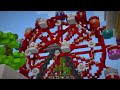 j ai construit un parc d attraction dans ma maison sur minecraft