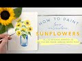 How to Paint Loose Watercolour Sunflowers