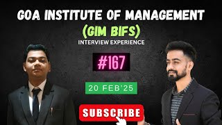 Goa Institute of Management - GIM BIFS Interview Experience By Moksh | PI Questions Asked | Online