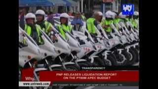 PNP releases liquidation report on the P780-M APEC budget