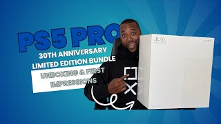 PlayStation 5 Pro Console 30th Anniversary Limited Edition Bundle Unboxing and First Impressions