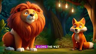 "The Lion and the Fox: Fun Cartoon for Kids English Stories"