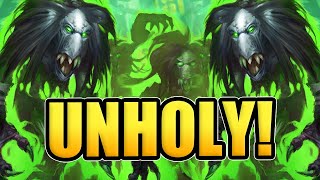 69% Winrate…TOP 1k Legend! Unholy DK Is CRUSHING EVERYONE! | 15+ Games | Hearthstone