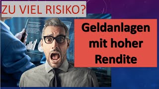 Investitionen - viel zu hohes Risiko?