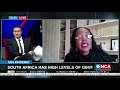 South Africa has high levels of GBVF
