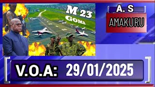 29/01/2025 ||AMAKURU KU MUGOROBA ||IJWI RY'AMERIKA  #VOA