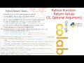 Python | Function | Optional Return Value
