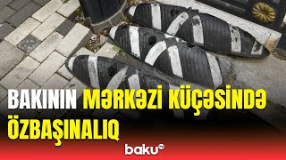 Yararsız qalıb küçələrə səpələnən baryerlərlə bağlı rəsmi açıqlama