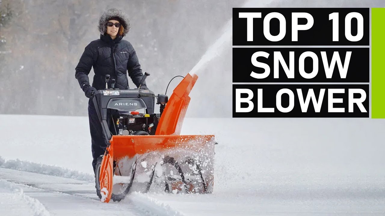 Top 10 Best Electric Snow Blowers - YouTube