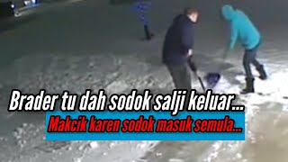 Makcik Karen Marah Brader Ini Bersihkan Salji Atas Jalan Dibawah Kondo! Sebaran Brader Ini Dipuji..