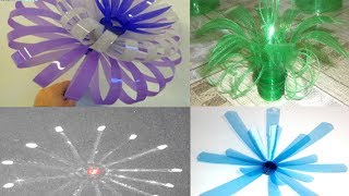 Simple Life Hack! How to make flower using plastic bottles.