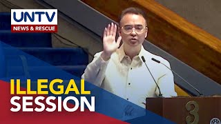 Cayetano calls session outside of Plenary Hall illegal