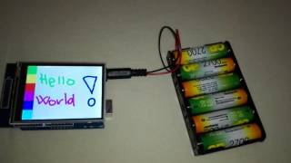 Arduino TFT touch LCD test