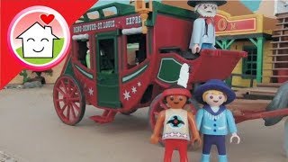 Playmobil Western Film deutsch Die Postkutsche - Tom und Yara - Folge 4 - Familie Hauser