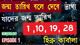 আমাদের জীবনে ১ সংখ্যার ভূমিকা ও গুরুত্ব  Numerology Horoscope - Number 1 in Bengali | Episode 1