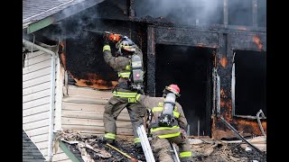 House fire in Pitt Meadows, BC - 2 people transported