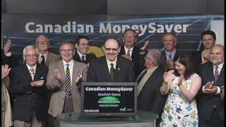 Canadian MoneySaver opens Toronto Stock Exchange, July 7, 2010.