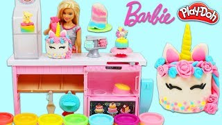 How to Make a Miniature Play Doh Barbie Unicorn Cake | Fun & Easy Cute DIY Play Dough Art!
