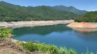 高知県 吉野川早明浦ダムとダム湖の渇水状況　2022.7月上旬