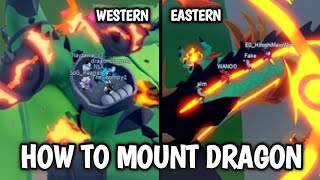 How to let people MOUNT on your Dragon! | Bloxfruits Dragon Update 🐲