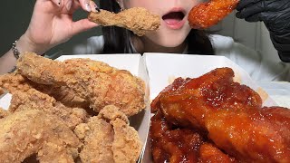 네네치킨 스노윙치즈🧀 쇼킹핫🔥 먹방! Cheese seasoning chicken and spicy seasoned chicken mukbang